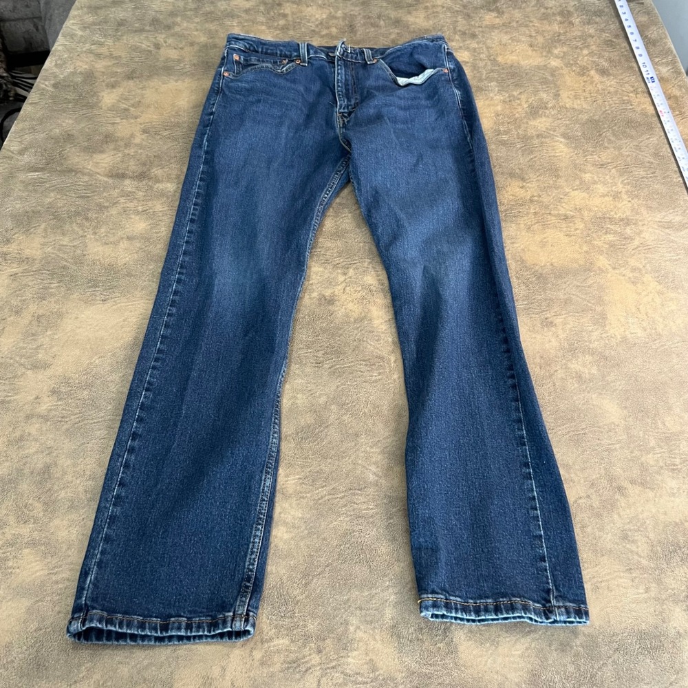 Levi's 505 Regular Fit Jeans Mens 34x32 Blue Straight Leg Denim 8163